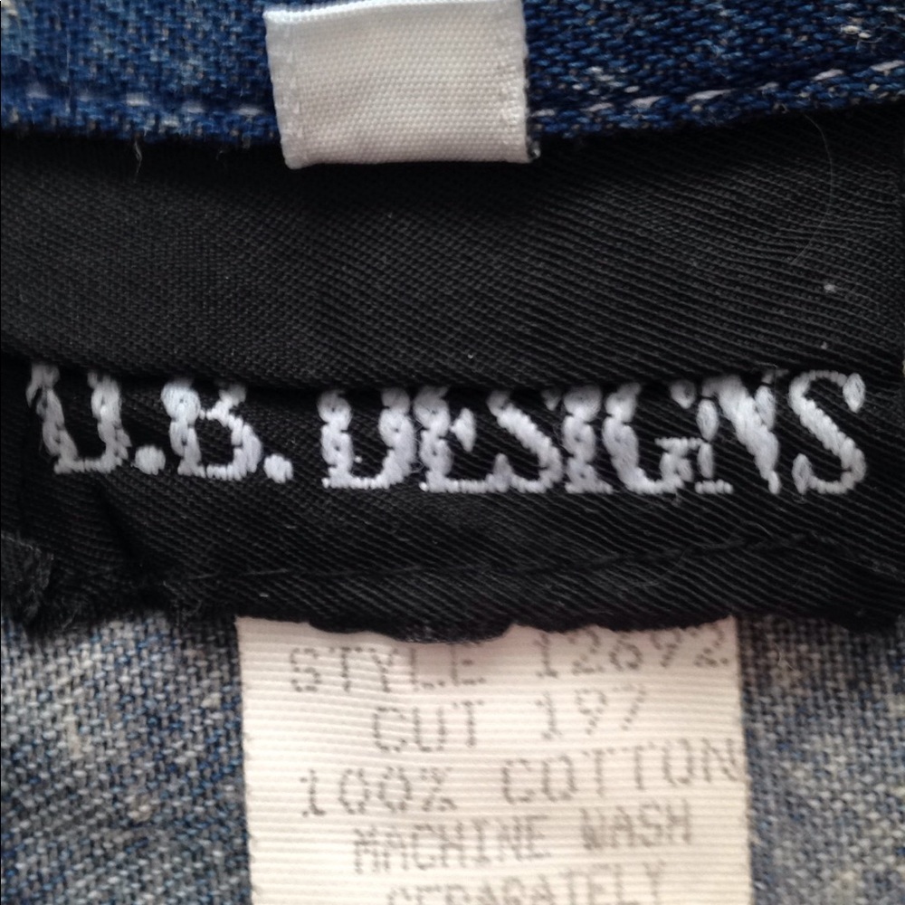 VINTAGE Stonewashed Jumpsuit D.B.Designs Size 4 - Picture 3 of 4